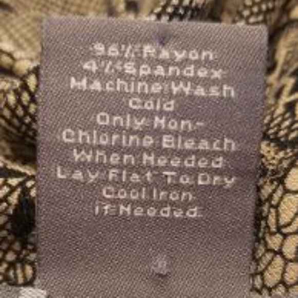 Ann Taylor Black and Cream Floral Print Wrap Shirt - Picture 6 of 8